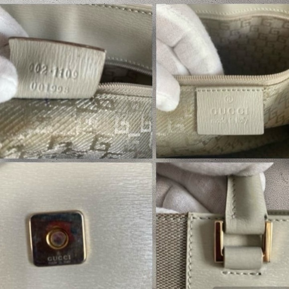 Gucci Square G Tote Bag Tom Ford Era Double Handle G Logo Canvas EUC - Picture 5 of 14